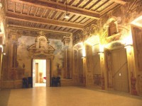 Salone affrescato al piano terreno
