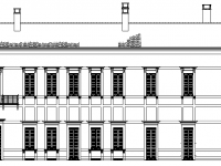 Prospetto sul parco storico